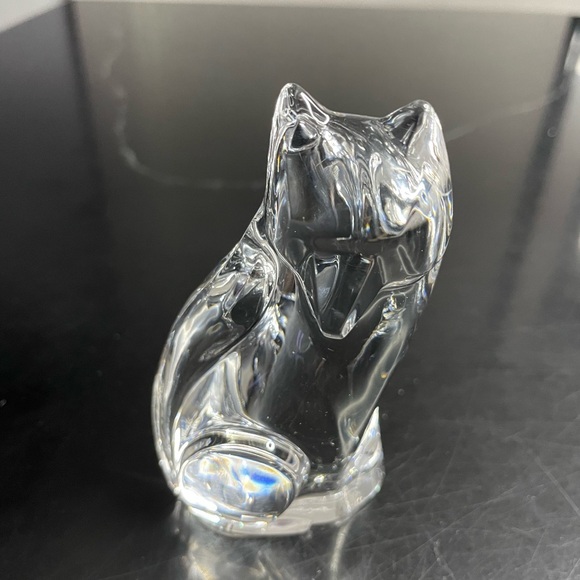 Val St. Lambert Crystal Fox Figurine Signed By De Sousa - Picture 5 of 6